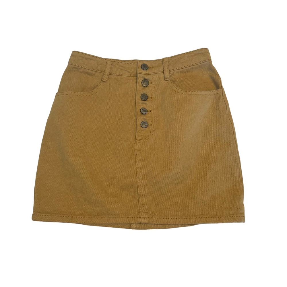 || NEW || J. Galt by Brandy Melville Tan/Beige Mini Jean Skirt Women’s Small